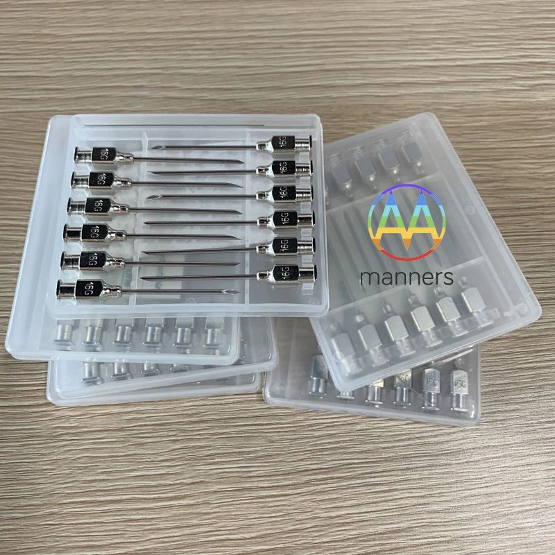 سوزن سرنگ های حیوانات ضد زنگ دامپزشکی 300pcs مشتریان سوئیس با تولید لوله توپی...